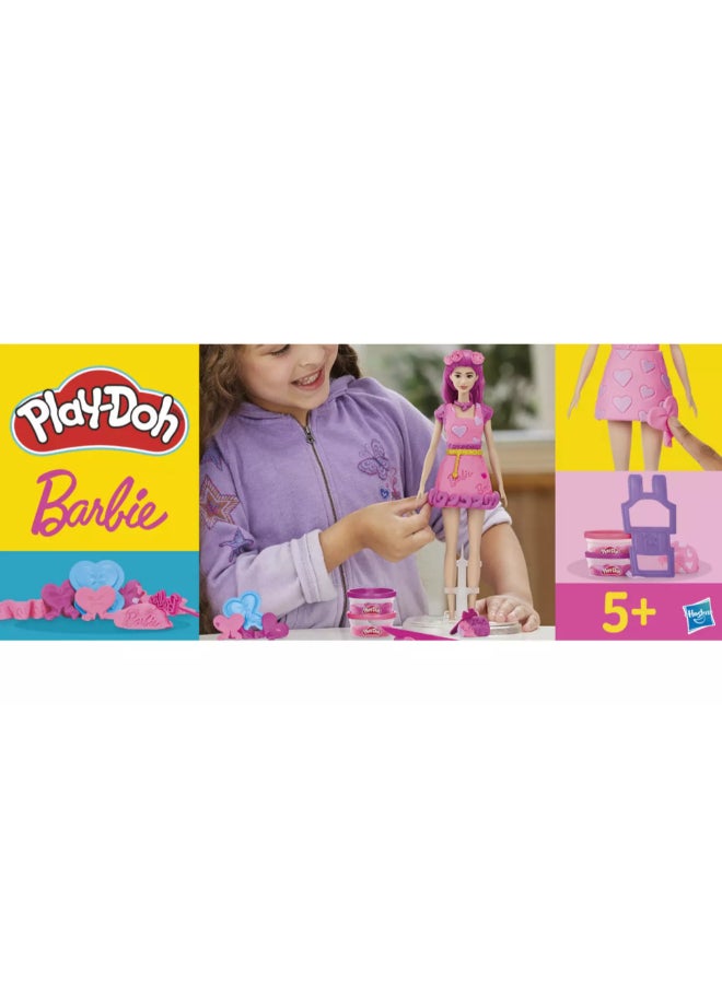 Play-Doh Barbie Hearts and Hair Modelling Compound Playset Multicolour 31.8 x 27.9 x 4.4 cm HPDG13575X0 - Image 3